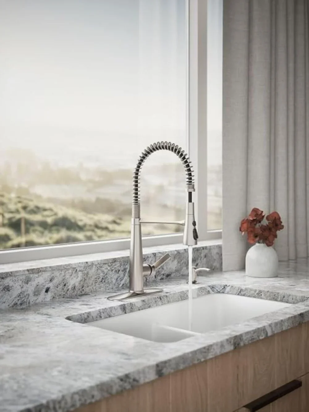 Kohler Guild Kitchen Faucet Vibrant Brushed Moderne Brass Finish